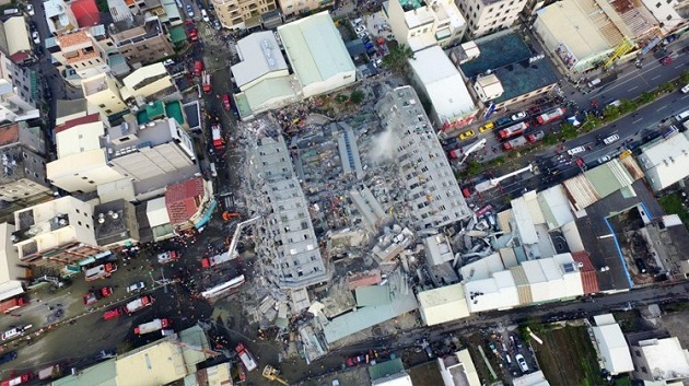 災害地震紀錄顯示台南第七次房屋倒塌