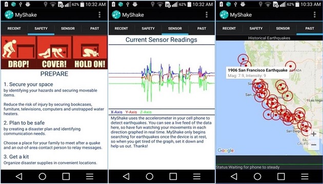 美開發地震預警App　即時傳送地震數據