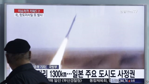 北韓發射彈道導彈 在空中飛行幾分疑似不成功  | 文章內置圖片