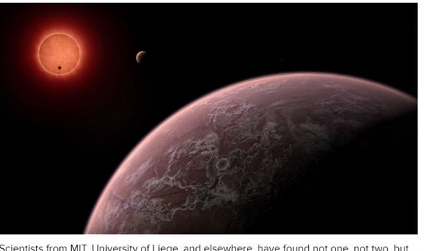 科學家發現3顆大小類似地球的行星 可望其中找到生命體