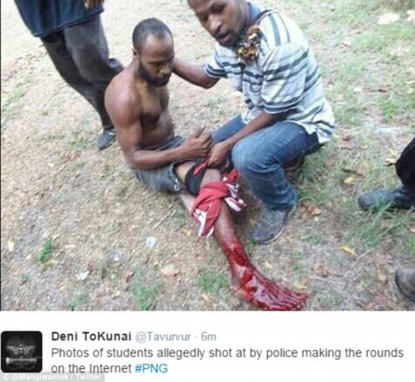 學生抗議示威 巴布亞紐幾內亞警方朝群眾開槍 | 文章內置圖片