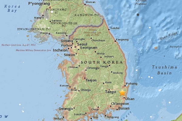 南韓發生規模5.8強震 歷來最大！