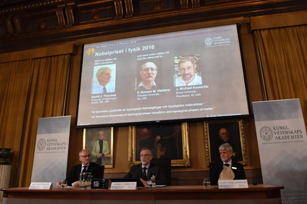 2016諾貝爾物理學獎出爐　由三位英國科學家共享殊榮！