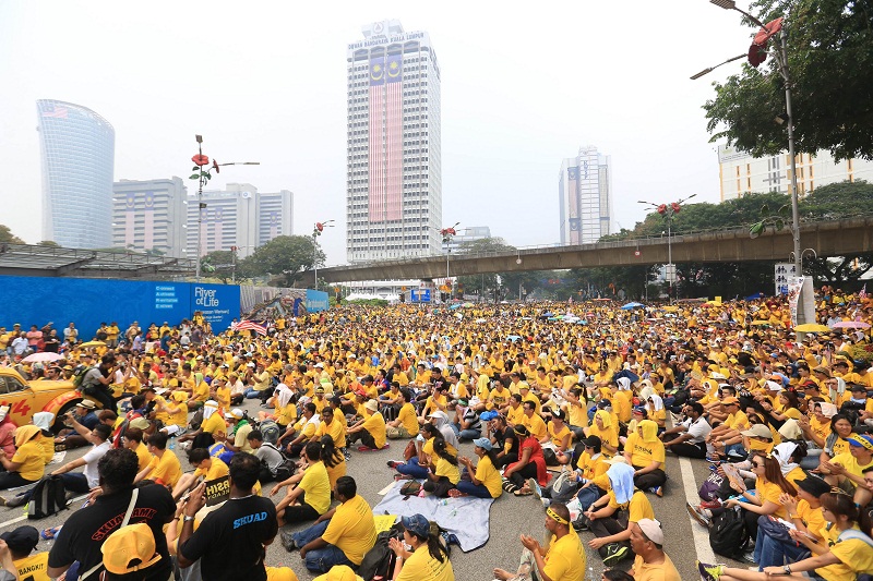 馬來西亞5.0抗議集會 有序表達不滿訴求 | 文章內置圖片