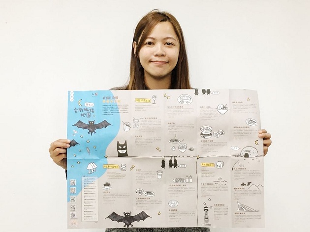 夜貓子注意 「臺南蝙蝠夜生活」手繪地圖要帶你樂遊夜臺南 | 文章內置圖片