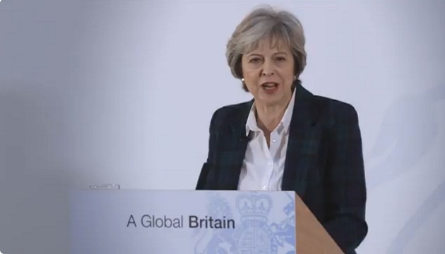 英首相梅伊宣布 將脫離歐盟單一市場、擁抱全球化
