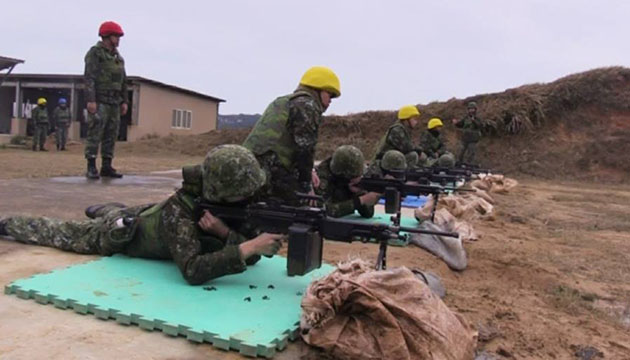 陸軍東引地區指揮部參加國防部體能戰技鑑測