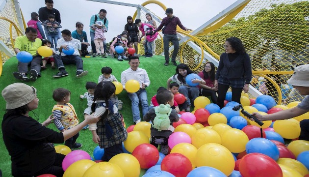 兒童節遊具將保留 樹林頭公園成親子景點