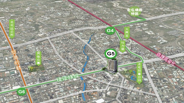 台中市北屯G5連接東西軸向成新門戶