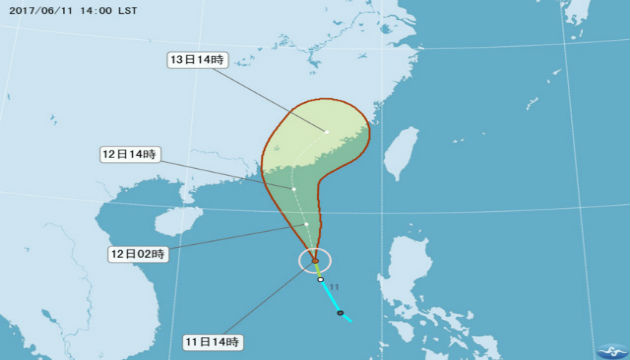 颱風莫柏來臨 不直接影響台灣  | 文章內置圖片