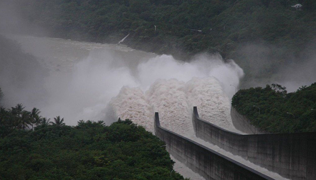 尼莎、海棠颱風帶來充沛的雨量，全台各水庫入流量大增全載發電