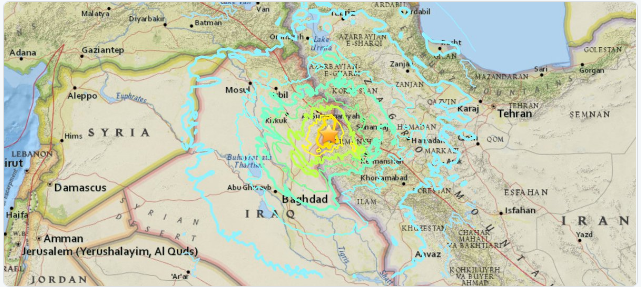 兩伊邊界7.3級大地震 至少61死 | 文章內置圖片