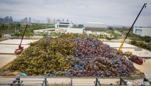 「共享單車墳場」廈門回收超過8萬輛 | 文章內置圖片