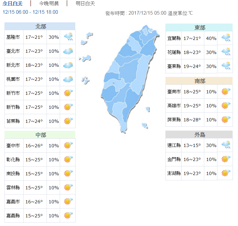 東亞最強冷氣團報到! 明北部迎低溫11度 | 文章內置圖片