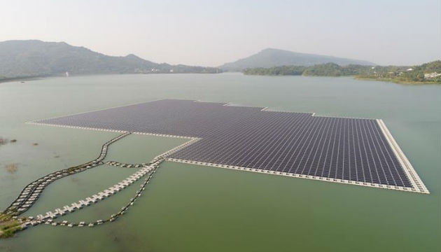 綠能低碳 水利署加速推動湖庫水域型太陽能