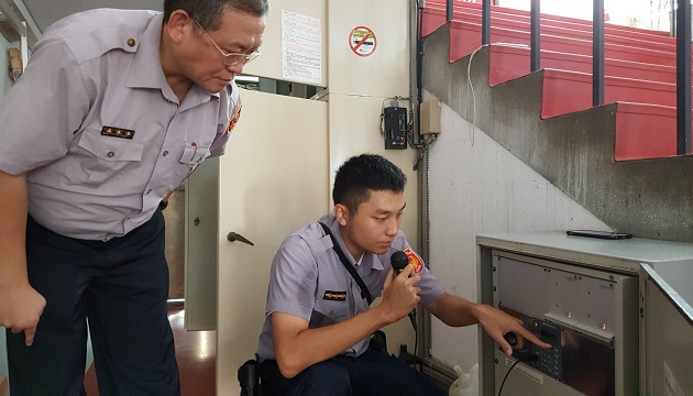 107年國家防災日協助海嘯警報試放