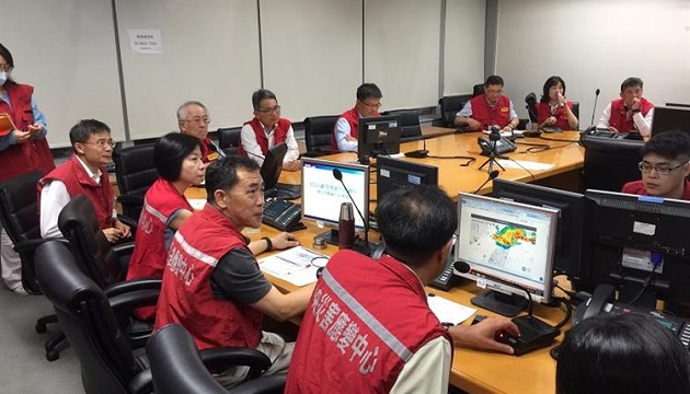 豪雨来袭 中央灾害应变中心高度戒备