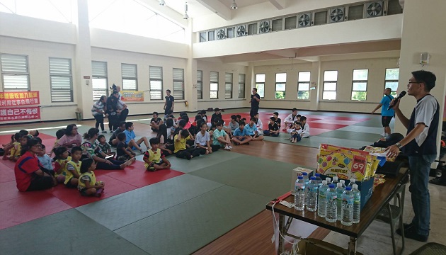 玉里分局青春專案擴大預防犯罪宣導-小小波麗士跆拳道體驗營