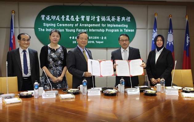 臺湾与印尼签署印尼青农在 促进臺印尼双边农业人才交流与产业发展臺实习计画协议 | 文章内置图片