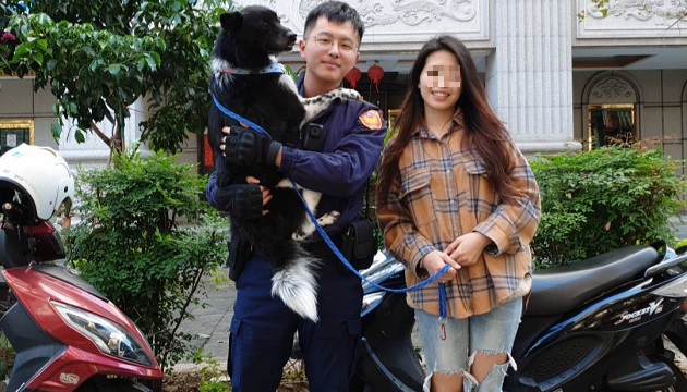 愛犬迷途也懂找波麗士大人幫忙助返家 正妹PO文大讚「有警真好!」