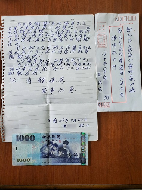 不老騎士忘帶錢求助三峽警，騎車5小時逾150公里返台中家 | 文章內置圖片