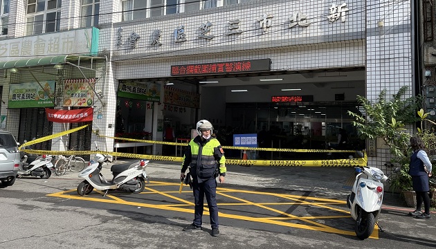 淡水警防抢演练逼真 与行员共同守护民众财产安心好过年