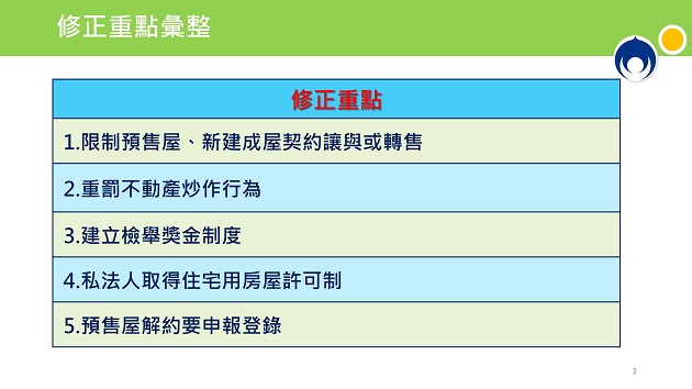 行政院會通過「平均地權條例」修正案  限制預售屋換約、重罰不動產炒作、私法人購屋許可制 | 文章內置圖片