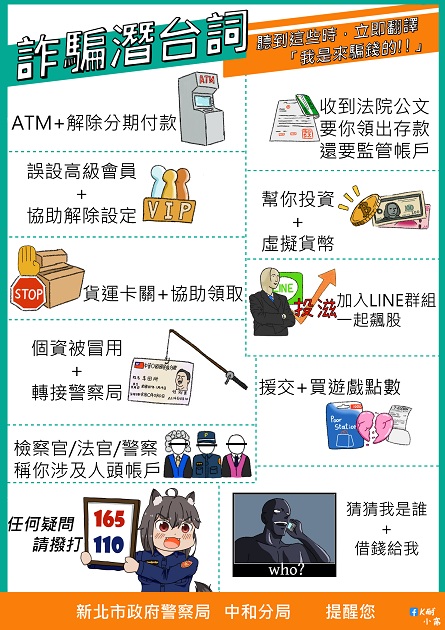 112年加强重要节日安全维护工作开跑啰 中和警「防抢、防窃、反诈骗」柔性关怀弱势防诈骗宣导 | 文章内置图片