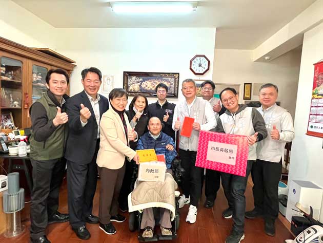 歲末寒冬持續送暖 劉世芳溫馨關懷受傷退役弟兄