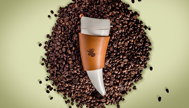 山羊角咖啡杯 喝得到每滴咖啡!